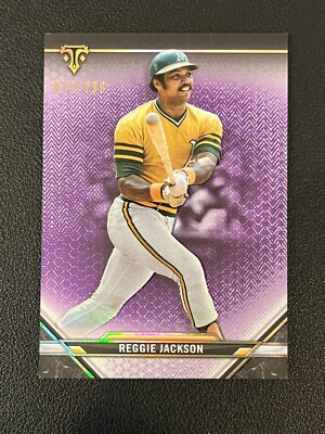 Reggie Jackson 2021 Topps Triple Threads Amethyst /299 A's