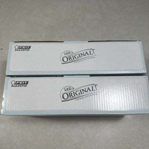 (2) 4 Packs Feit Electric ST19 4.6 Yr Filament LED Bulb Daylight  5000k 60 Watt - Picture 2 of 4