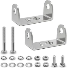 Nilight Stainless Steel Mounting Base Brackets for 4.5Inch 27W 42W LED Light bar