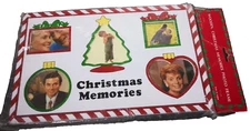 Vintage J.S.N.Y. Wooden Christmas Memories Picture Frame Holds 5 Photos X-Mas