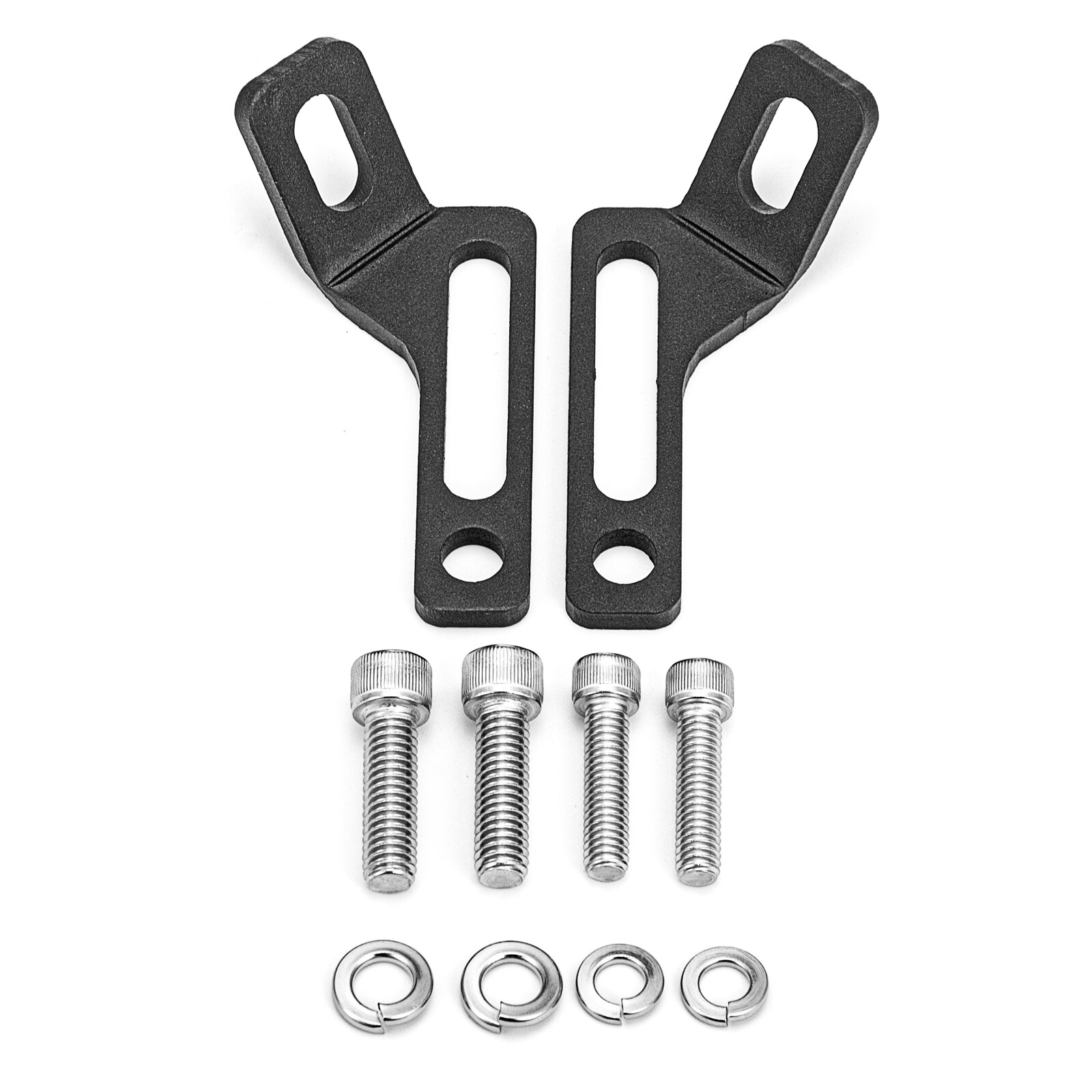 1 Pair Black Rear Passenger Foot Peg TieDown Mount Bracket For Harley