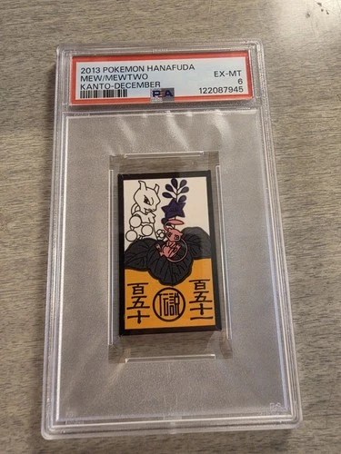 PSA 6 Mew Mewtwo Hanafuda Kanto Japanese Pokemon 2013 December