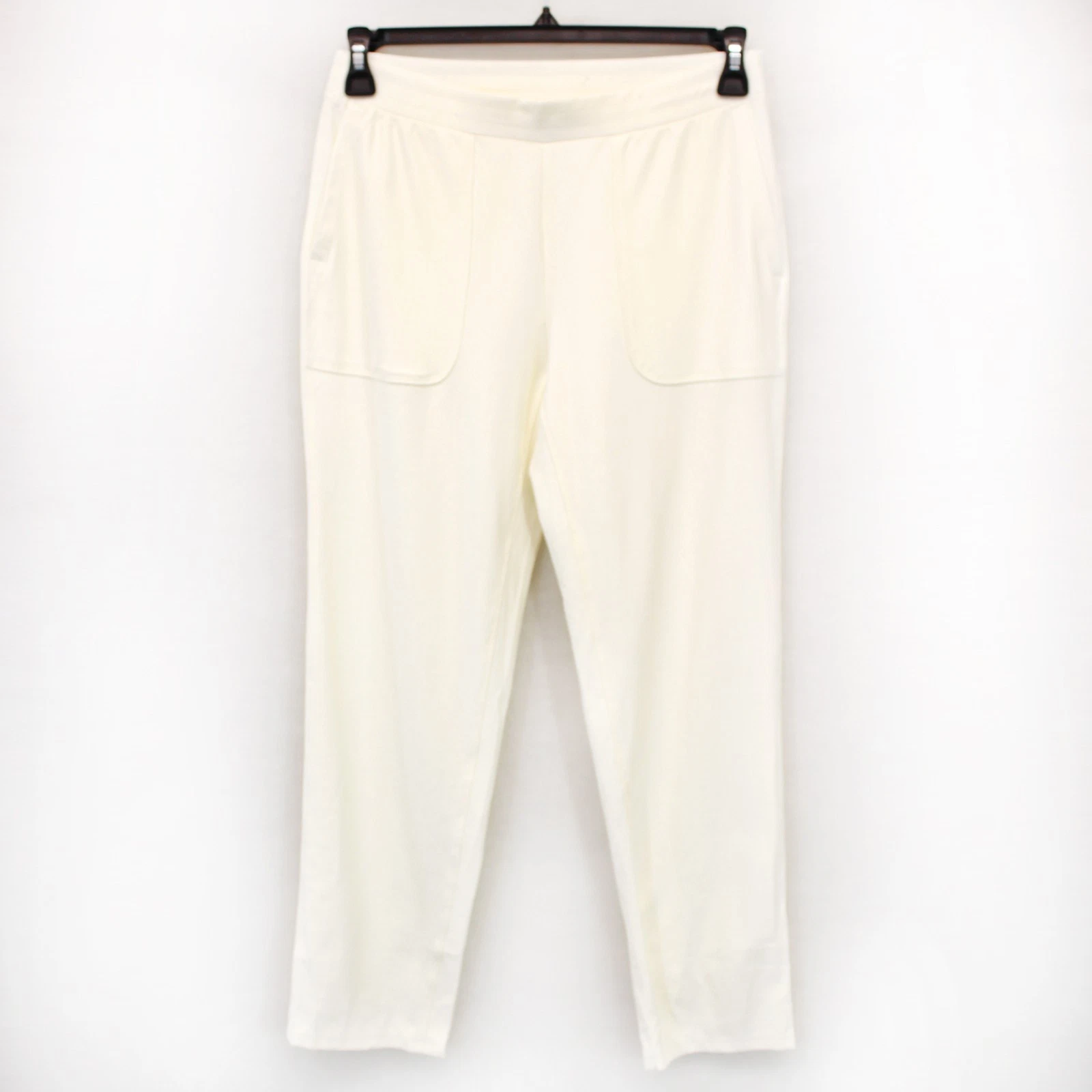 J. Jill Ivory Slim Pocket Stretch Waist Pants Casual Style Medium