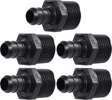 Sharkbite 1/2 X 1/2 Inch MNPT Poly Crimp Adapter, Pack of 5, PEX Pipe, PE-RT, UP