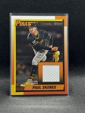 2025 Topps Series 1 Paul Skenes 1990 Gold Relic #T90R-PS Pittsburgh Pirates /50