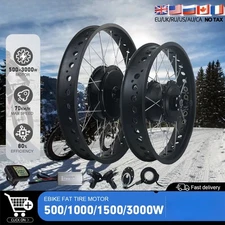 E-bike Fat Tire 36V 48V 500W 1000W 1500W 3000W Brushless  Rear Wheel Hub Motor