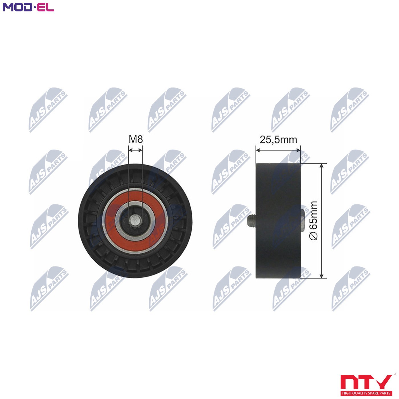 TENSIONER PULLEY VRIBBED BELT RNK-PL-033 FOR SAAB CHEVROLET OPEL ASTRA/GTC 2.0L