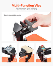 Magnetic Helping Hands Soldering Station, 4 Arms Third Hand Tool, with Vise, 3X