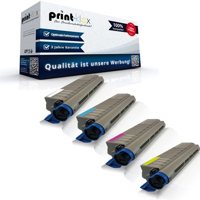 4x Kompatible Tonerkartuschen für OKI 44059125-44059128 Set XL-Drucker Pro Serie