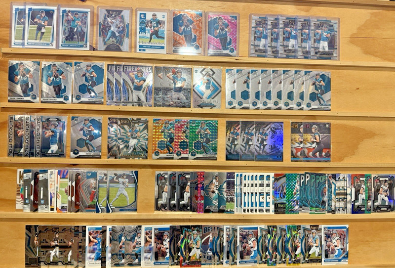 100+ Trevor Lawrence Cards 40+ Rookies RC  Jaguars Mosaic, Prizm, Color rookies