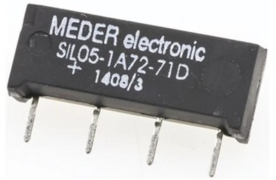 1x SIL05-1A72-71D Meder Reed Relais, 5V DC Spule SPST 200V DC Max 1A Max 500 Ohm
