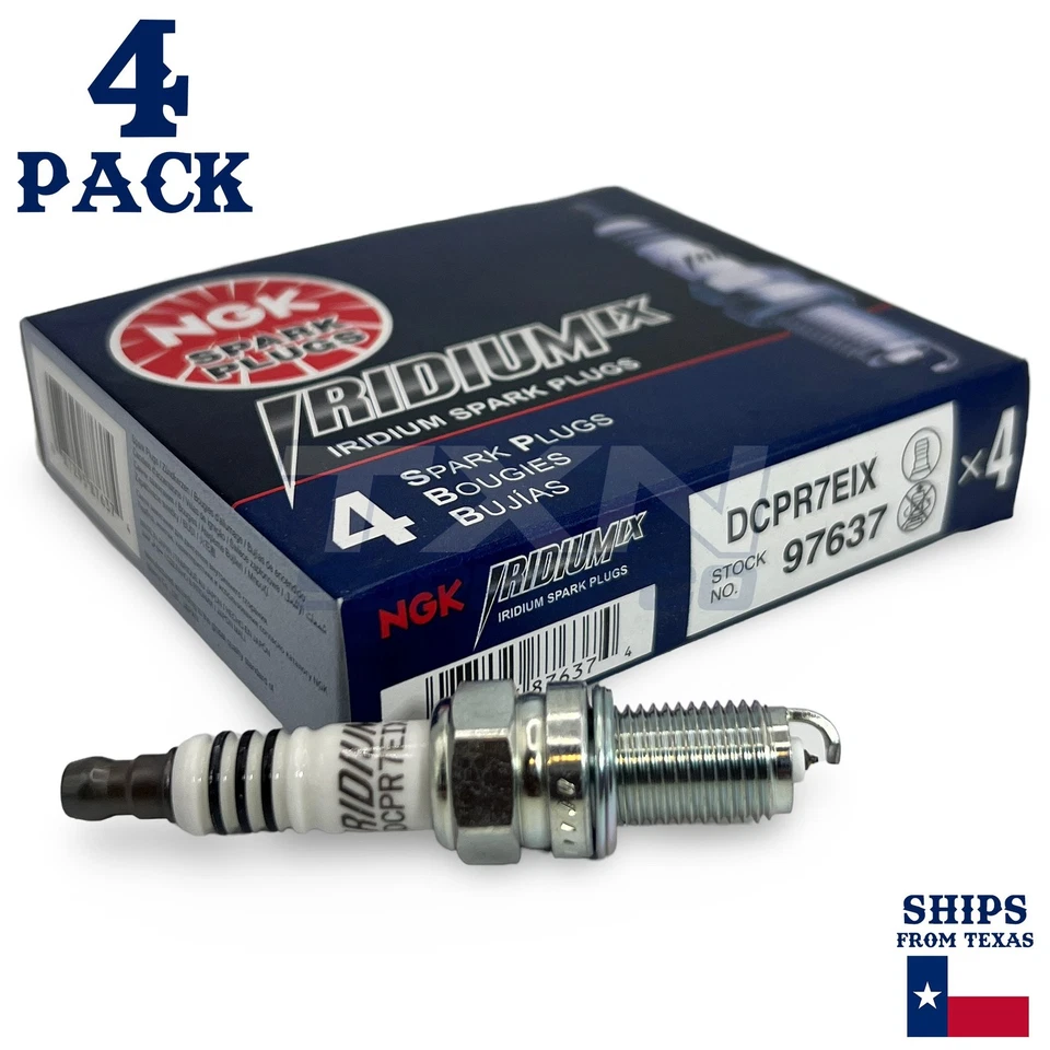 Pacote com 4 velas de ignição NGK Iridium IX 2013-2015 para Chevrolet Spark L4 1.2L - Imagem 2 de 3