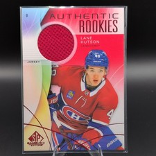 Upper Deck SP Game Used Authentic Rookies Lane Hutson #279 Canadiens Red Jersey