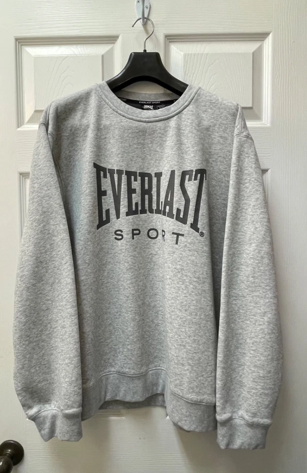 Everlast Vintage Sweatshirt XL Crew Neck Fleece Pullover Gym Workout Logo - Image 2 of 4