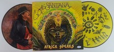 Carlos Santana Signed 2x Picture Disc Africa Speaks Vinyl Lp ACOA