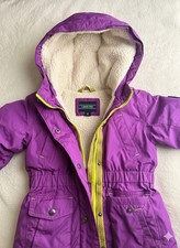 Lands' End Kids Squall Waterproof Winter Jacket Size M 5-6 Sherpa Lined
