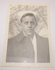 POSTCARD Print Card Navy Man / Sailor in P-Coat and Hat White Beanie Military — photo 1
