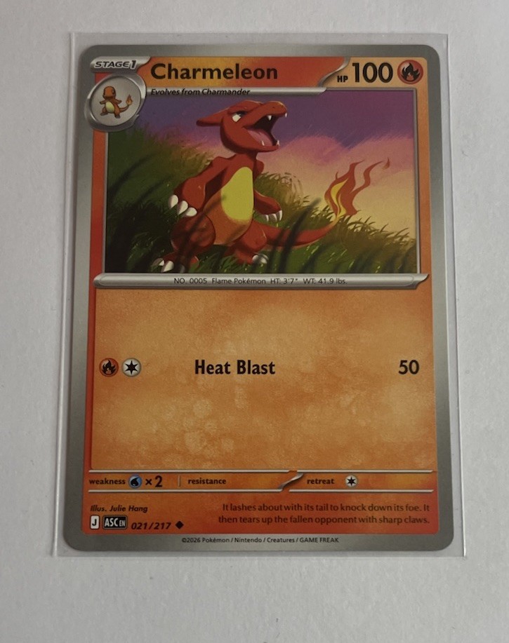 Ascended Heroes Pokémon TCG CHARMELEON 21/217 Regular