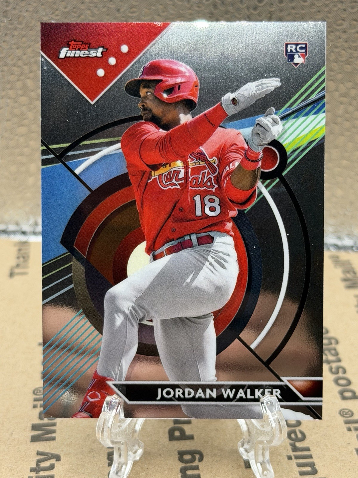 Jordan Walker 2023 Topps Finest Rookie Card #60 St. Louis Cardinals