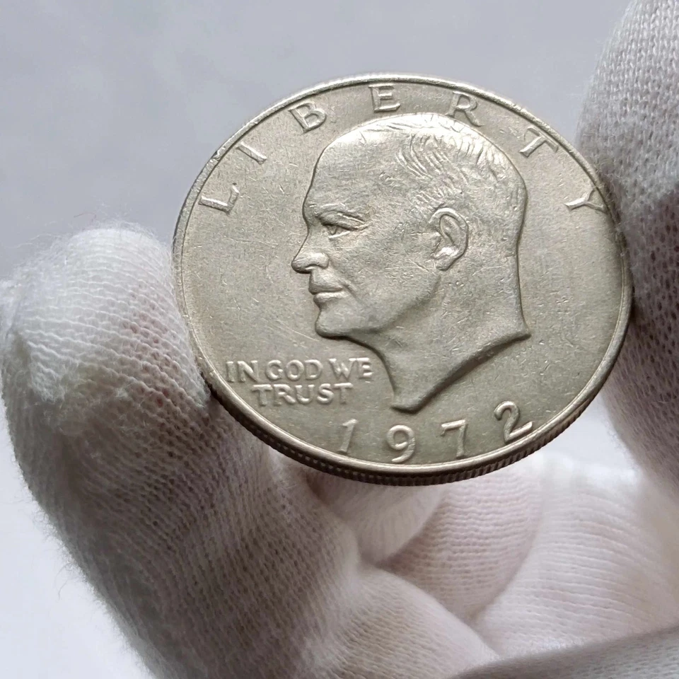 Moeda Eisenhower 1972 um dólar Liberty sem marca de cunhagem Estados Unidos da América - Imagem 2 de 4