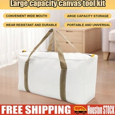 US (20in) Wide Mouth Tool Bag Waterproof Wrench Bag Cable Bag Machine Storage