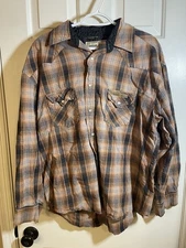 Jesse James Workwear West Coast Choppers XL Plaid Men’s Button-Down Shirt