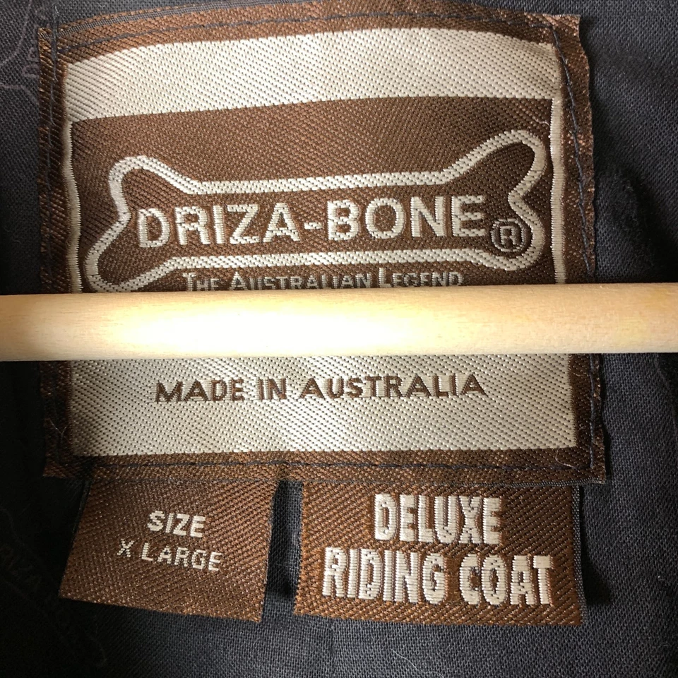 Abrigo Chaqueta Plumero XL Impermeable Verde Negro Driza-Bone Oilskin Encerado Foto 4 de 4