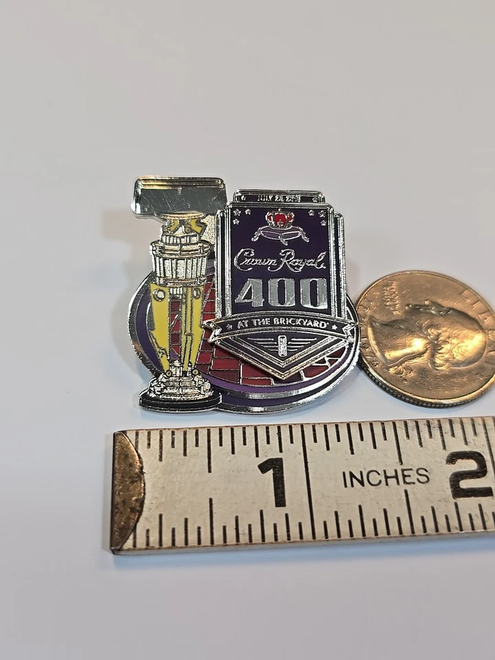 Crown Royal 400 At the Brickyard 2015 Lapel Pin Trophy Style Kyle Busch - Image 4 of 4