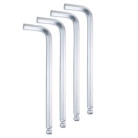 4Stk Kugelkopf InnensechskantschlüSsel 8Mm Cr-V L-Form SechskantschlüSsel Silber