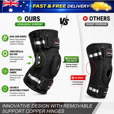 Hinged Knee Brace for Pain ACL PCL Support with Side Stabilizers Joint Relief