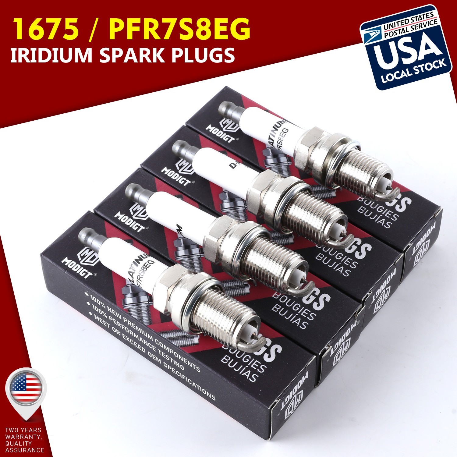 06H905601A OE 4pcs Iraurita Spark Plugs For Audi A3 A4 A5 A6 Q5 S3 TT TTS 2.0L