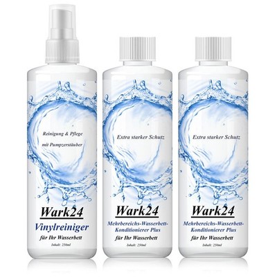 Wark24 Konditionierer 250ml & Vinylreiniger 250ml Wasserbett Pflege Set
