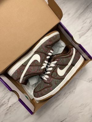 Size 8.5 - Nike SB Dunk Low Pro Paisley Brown - Very Clean