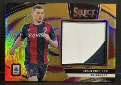2024-25 Panini Select Soccer Serie A Bologna Remo Freuler Jumbo Patch Gold /10