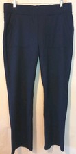 New Ralph Lauren Active Plus Navy Blue Pull On Casual Cotton Pants 1X C132