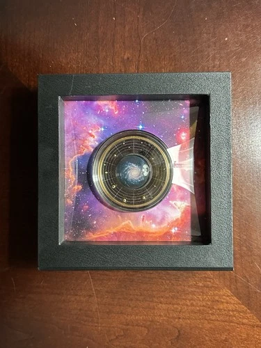 2024 Cameroon Spiral Galaxy NGC 1232 Coin Poland Mint Silver Box COA 500 Francs