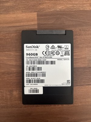SXPLFA SanDisk 960GB CloudSpeed ECO GenII SATA SSD SDLF1DAR-960G-1HAZ