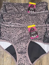 Maidenform ~ Womens Period Hipster Leak Protection Underwear Panties 3-Pair ~ M