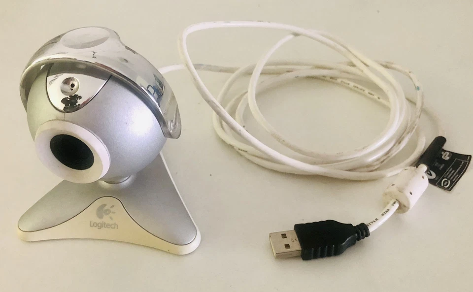 Logitech QuickCam Zoom USB Webcam V-UW21 Camera Laptop Computer Pc - Image 3 of 4