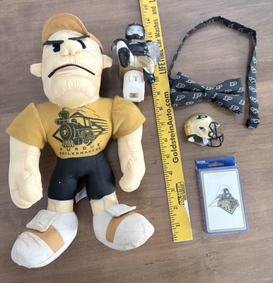 Lot of 7 Unique Purdue University items Plush/helmet/bowtie/cards/nightlight++s