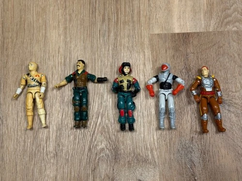Vintage GI Joe Action Figures Lot Of 5 1980s Hasbro Collectibles
