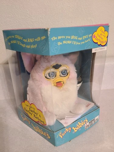 Tiger 70-940 Furby Babies Multicolor - Pink and White with Blue Hair