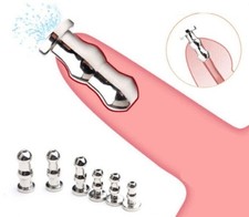 Metal Urethral Stretching Stainless Steel Dilator Sounding Penis Hollow Plug Men