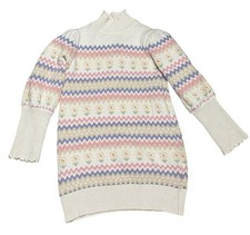 Janie and Jack Girls Size 4 Cream and Sugar Fair Isle Sweater Dress