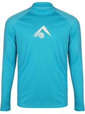 Kanu Surf Boys Platinum Long-Sleeve Rashguard, Neon Blue, Size 12