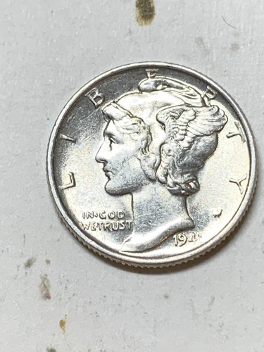 1941-P Mercury Dime Nice Bands  AU-Uncirculated Condition SKU# 35859