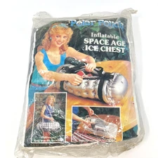 Vintage Polar Pouch Inflatable Space Age Cooler Ice Chest Bag Float NEVER OPENED