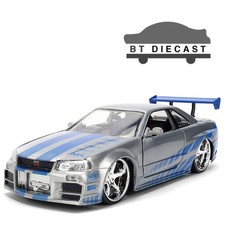 JADA 2 FAST 2 FURIOUS BRIAN'S NISSAN SKYLINE GT-R R34 25TH ANNI. 1/24 36818