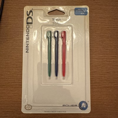Nintendo DS Lite Stylus 3-Pack (Red, Blue, Green) - Brand New Sealed