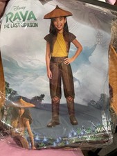 Disney Raya And The Last Dragon Girl's Jumpsuit and Hat Costume Halloween Medium